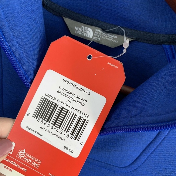 The North Face Scuba Knit Royal Blue Pullover - Picture 3 of 7